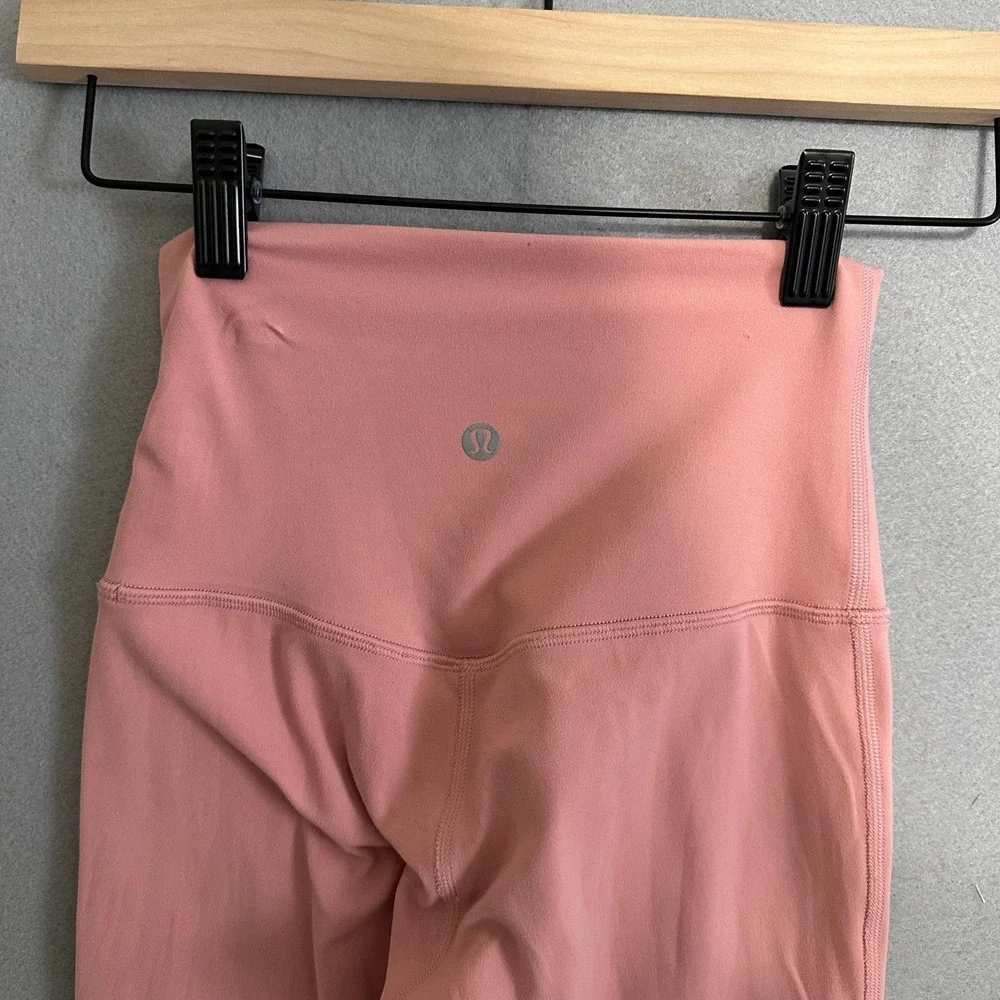 Lululemon Align High-Rise Pant 25‎ Pink Nulu Yoga Leggings Size 2